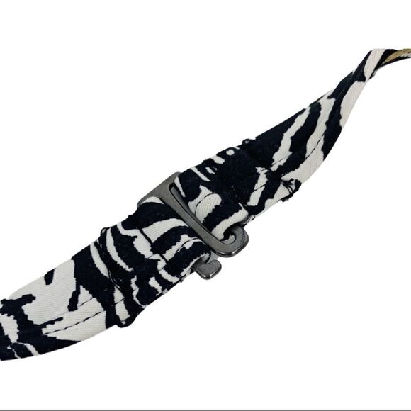 Echo Knot Front Black White One Piece Swimsuit - Picture 9 of 10